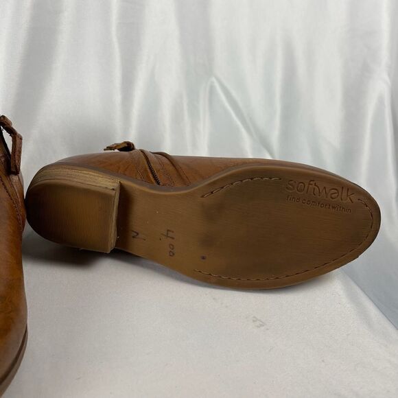 Soft Walk Faux Leather Ankle Boots - Women’s 8 - Picture 10 of 13